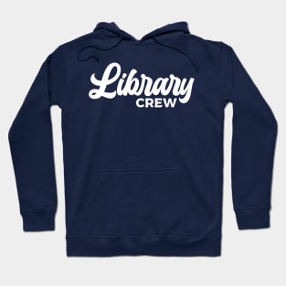 Library Crew Minimalist Typography Hoodie